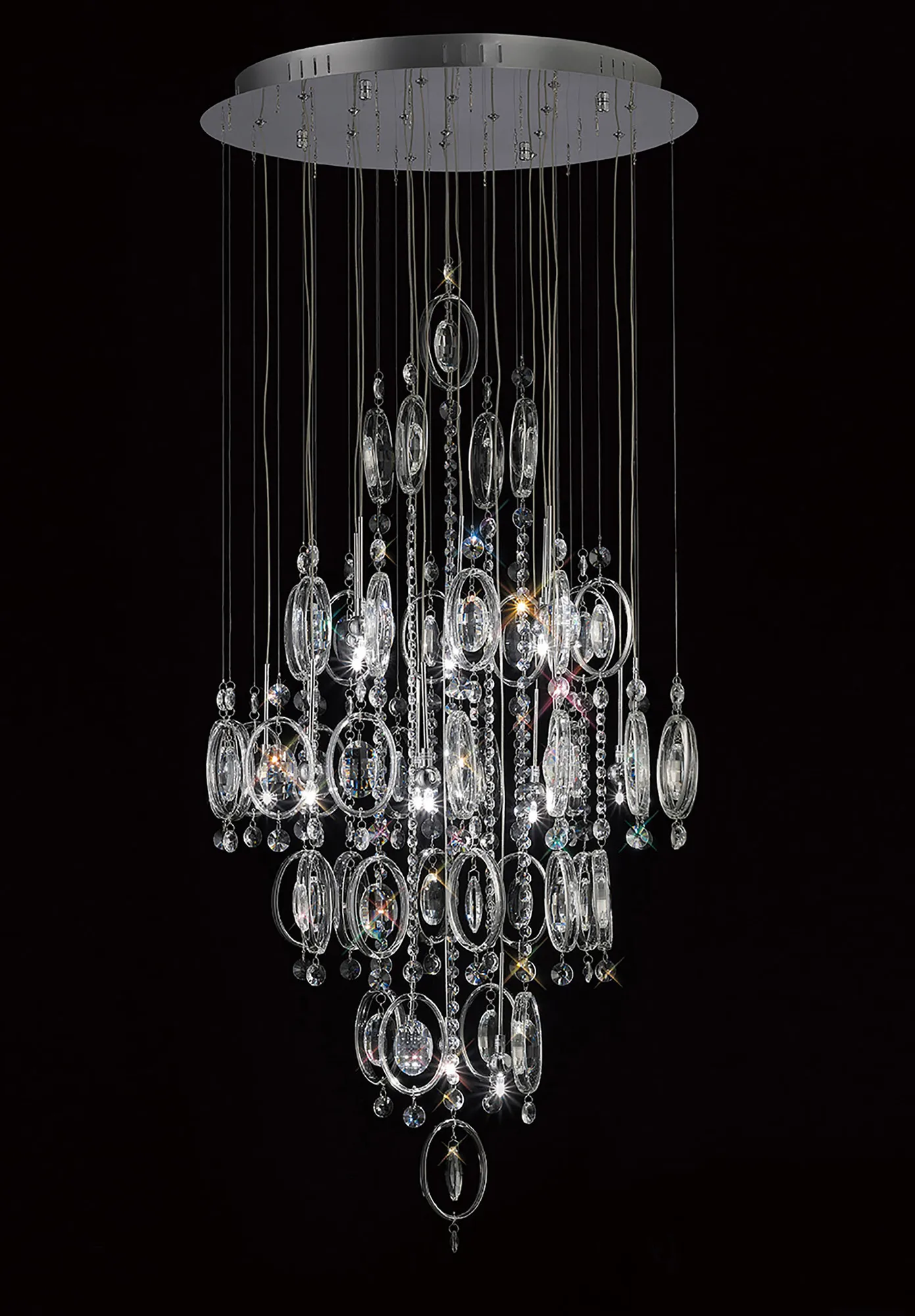 IL31354  Solana Crystal Pendant 18 Light